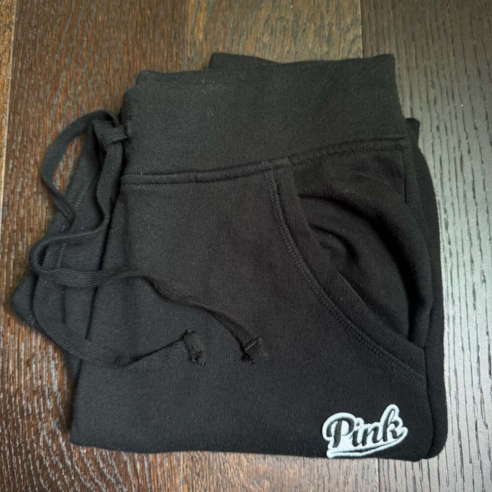 PINK Victoria's Secret Black Joggers - Size Extra Small (XS)